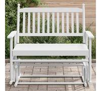 Vidaxl Banc Balancelle Blanc 118x70x104,5 Cm Bois Massif De Peuplier Multicolore