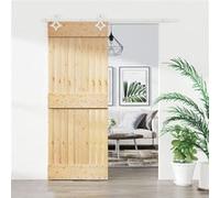 Schuifdeur met beslag 85x210 cm massief grenenhout3203163