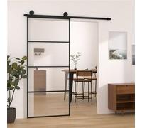 vidaXL Porte coulissante avec kit de quincaillerie 90x205 cm Verre ESG