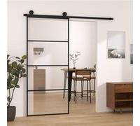 vidaXL Porte coulissante avec kit de quincaillerie 90x205 cm Verre ESG