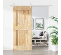 Schuifdeur met beslag 90x210 cm massief grenenhout3203263