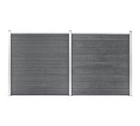 vidaXL Schutting 353x186 cm HKC grijs3053225 Gris G