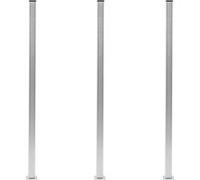 vidaXL Schuttingpalen 3 st 185 cm aluminium49077 G