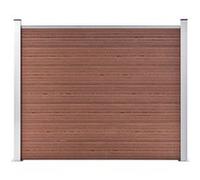 VidaXL Panneau de clôture WPC 180x146 cm Marron