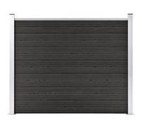vidaXL Schuttingpaneel 180x146 cm HKC grijs148982 Gris G