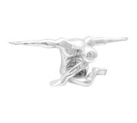 vidaXL Sculpture Argenté 91,5 x 32 x 33 cm Aluminium