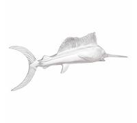 vidaXL Sculpture Argenté 91 x 8 x 26 cm Aluminium, Sculpture Artistique, Art en Aluminium, déco contemporaine, Statue élégante, Accent de Salon, Ornement Moderne