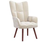 vidaXL Chaise de Relaxation Fauteuil de Détente Siège de Relaxation Chaise de Détente Salon Salle de Séjour Intérieur Blanc 328060