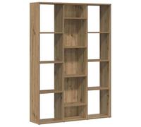 vidaXL Séparateur de pièce/Bibliothèque chêne Artisanal 100x24x140 cm, Armoire à Livres, séparateur, Support de Rangement, bibliothèque