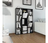 Vidaxl Séparateur De Pièce/Bibliothèque Noir 100x24x140 Cm Aggloméré Noir