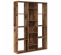 vidaXL Séparateur de pièce / Bibliothèque vieux bois 100 x 24 x 140 cm
