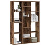 vidaXL Séparateur de pièce/bibliothèque vieux bois 100x24x140 cm, armoire à livres, séparateur, support de rangement, 855842