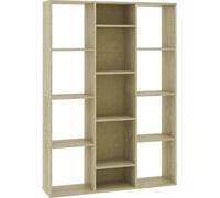 vidaXL Séparation de pièce/bibliothèque Chêne Sonoma 100x24x140 cm Matériau dérivé du bois