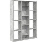 vidaXL Séparation de pièce/bibliothèque gris béton 100x24x140 cm Bois composite