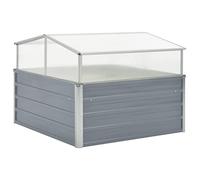 vidaXL Serre 100 x 100 x 85 cm Grise Acier galvanisé
