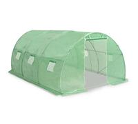 vidaXL Serre 450x300x200 cm Vert Acier Galvanisé Serre de Jardin Abris Légumes