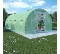 Serre 8 m² 2x4x2 m Vert Tissu Abri de Plantes Fleurs Jardin Extérieur vidaXL