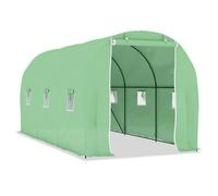 vidaXL Serre tente 9 m² (4,5×2×2 m) Tissu PE vert – Modèle 48165