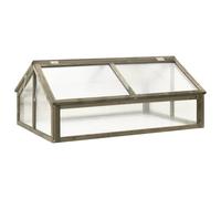 vidaXL Serre Gris 114x80x50 cm Bois de sapin