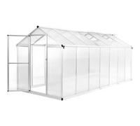 vidaXL Serre Aluminium 421x190x195 cm 15,6 m³