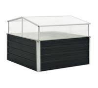 vidaXL Serre tente abri plantes 100x100x77 cm Acier galvanisé Anthracite 45724