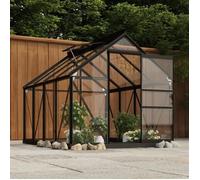 vidaXL Serre Anthracite 155x200,5x191 cm Aluminium et verre