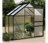 vidaXL Serre Anthracite Aluminium 2,47 m² 312065