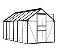 vidaXL Serre Anthracite Aluminium 7,03 m² 48212 Gris G