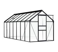 Vidaxl Serre Anthracite Aluminium 8,17 M²