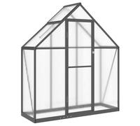 vidaXL Serre avec Cadre de Base Anthracite 169x58x195 cm Aluminium, Serre en Polycarbonate, Serre de Bricolage, abri de Serre, Serre portative