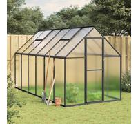 Vidaxl Serre Avec Cadre De Base Anthracite 334x169x195 Cm Aluminium