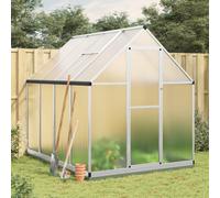 Vidaxl Serre Avec Cadre De Base Argenté 224x169x202 Cm Aluminium