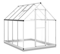 vidaXL Serre avec Cadre de Base argenté 224x169x202 cm Aluminium