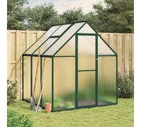 Vidaxl Serre Avec Cadre De Base Vert 169x169x195 Cm Aluminium