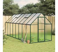 Vidaxl Serre Avec Cadre De Base Vert 445x169x195 Cm Aluminium