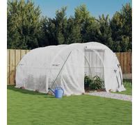 Vidaxl Serre Avec Cadre En Acier Blanc 12 M² 4x3x2 M