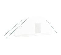 vidaXL Serre avec cadre en acier blanc 12 m² 6x2x2,85 m