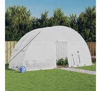 Vidaxl Serre Avec Cadre En Acier Blanc 12 M² 6x2x2,85 M