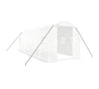 Vidaxl Serre Avec Cadre En Acier Blanc 12 M² 6x2x2 M