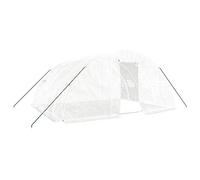 Vidaxl Serre Avec Cadre En Acier Blanc 20 M² 5x4x2,3 M
