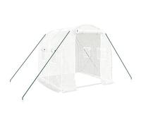 Vidaxl Serre Avec Cadre En Acier Blanc 4 M² 2x2x2 M