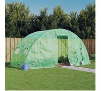 Vidaxl Serre Avec Cadre En Acier Vert 10 M² 5x2x2,3 M