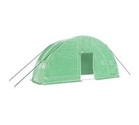 vidaXL Serre avec cadre en acier vert 12 m² 6x2x2,85 m