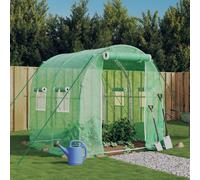 Vidaxl Serre Avec Cadre En Acier Vert 4 M² 2x2x2 M