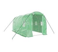 vidaXL Serre avec cadre en acier vert 8 m² 4x2x2 m