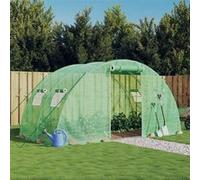 vidaXL Serre de jardin avec cadre en acier 8 m² (4x2x2 m) – vert
