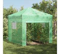 Vidaxl Serre Avec Toit Vert 290 X 290 X 315 Cm Acier
