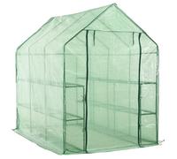 vidaXL Serre de Plain-pied avec 12 Etagères Tente Abri Plantes Serre à Fleurs Serre à Plantes Serre de Jardin Serre 46913