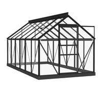 vidaXL Serre Anthracite 155x298x191 cm Aluminium et verre