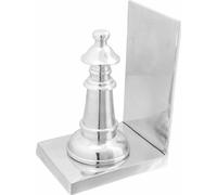 vidaXL Serre-livres 2 pcs Argent 11 x 12 x 19.5 cm Aluminium
